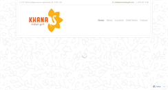 Desktop Screenshot of khanaindiangrill.com