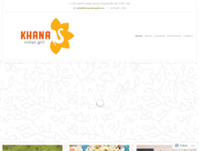 Tablet Screenshot of khanaindiangrill.com